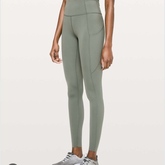 Lululemon fast and free leggings grey sage - Picture 1 of 2
